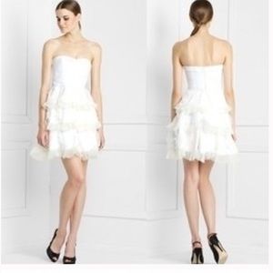 BCBG Tiered Petal Dress Tulle S 4